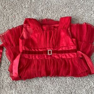 kids formal red dress